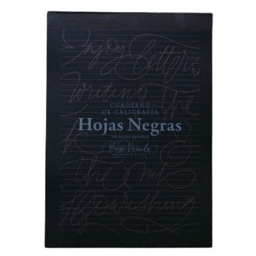 BEGO VIÑUELA QUADERNO DI CALLIGRAFIA FOGLI NERE 100 FOGLIE RIGATE