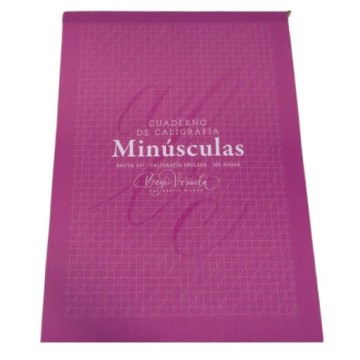 BEGO VIÑUELA QUADERNO DI CALLIGRAFIA INGLESE CARTA A RIGHE CON INCLINAZIONE A 55 GRADI PER LETTERE MINUSCOLE 105 FOGLI
