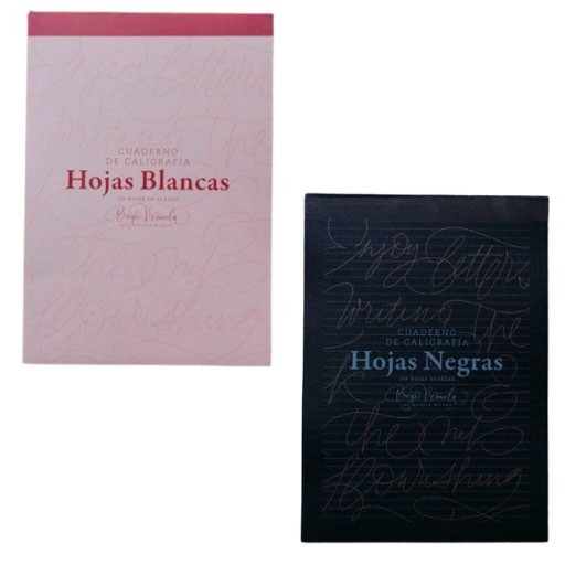 BEGO VIÑUELA SET OF CALLIGRAPHY NOTEBOOKS BLACK AND WHITE PAPER