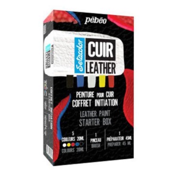 PÉBÉO SETACOLOR CUIR STARTER BOX - SET DI COLORI PER PELLE E SIMILPELLE