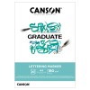 CANSON GRADUATE BLOC LETTERING MARKER 180 G 20 FEUILLES LISSES
