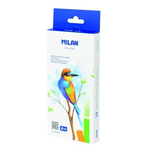 MILAN CAJA PASTEL BLANDO 12 UNIDADES