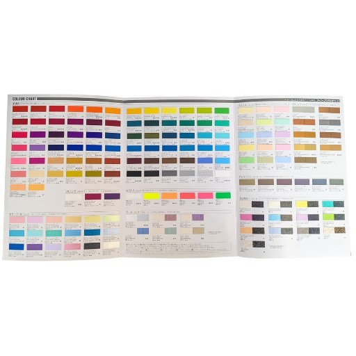 TURNER ACRYL GOUACHE FARBKARTE MIT 150 FARBEN