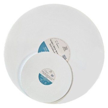 RAW ART MATERIALS TELAIO TONDO 100% COTONE GRANA FINE PREPARAZIONE UNIVERSALE 340 G SERIE 300