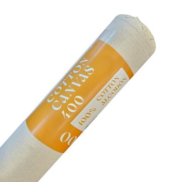 RAW ART MATERIALS ROTOLO TELA PER DIPINGERE 100% COTONE GRANA FINE SERIE 400
