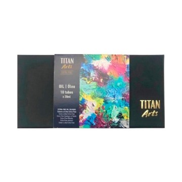 TITAN ARTS COLORI AD OLIO EXTRAFINI SET BASIC 10 X 20 ML