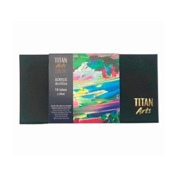 TITAN ARTS COLORI ACRILICI EXTRAFINI SET BASICS 10 X 20 ML