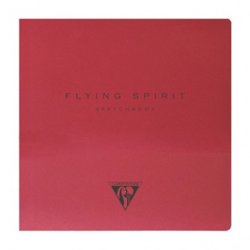 CLAIREFONTAINE FLYING SPIRIT TACCUINO ROSSO COPERTINA FLESSIBILE RILEGATURA CUCITA 90 G