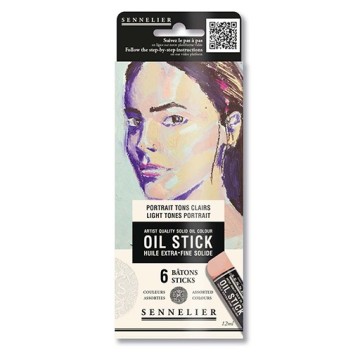 SENNELIER SET 6 MINI OIL STICK RITRATTO TONALITÀ CHIARE