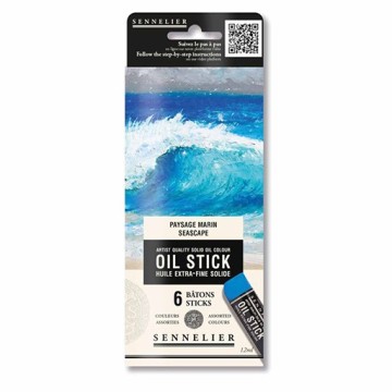 SENNELIER SET 6 MINI OIL STICK PAESAGGIO MARINO