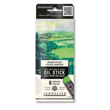 SENNELIER SET 6 MINI OIL STICK PAESAGGIO STILIZZATO