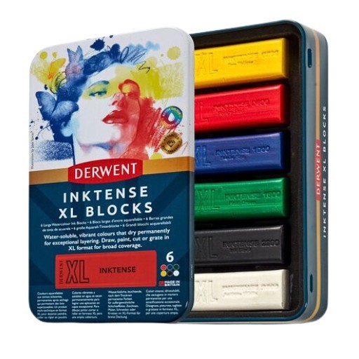 DERWENT METALLETUI MIT 6 XL INKTENSE BLÖCKEN