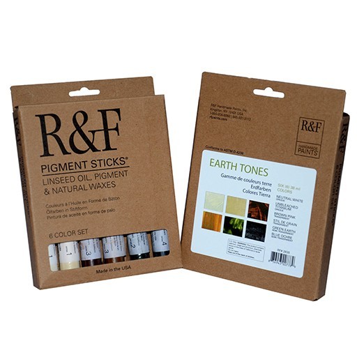 R&F PIGMENT STICK EARTH TONES SET 6 STICK DI OLIO