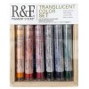R&F PIGMENT STICK TRANSLUCENT COLOR SET 6 STICKS À L'HUILE ET PANNEAU À PEINDRE