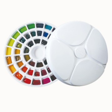 MIJELLO COLORE WHEEL PALETTE TAVOLOZZA CON 50 POZZETTI MWP-2050