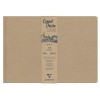 CLAIREFONTAINE CUADERNO DE DIBUJO CUBIERTA COLOR KRAFT PAPEL BLANCO 140 G GRANO FINO
