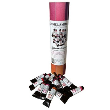 DANIEL SMITH QUINACRIDONES FULL WATERCOLOR SET - SET COMPLETO DI 14 ACQUERELLI QUINACRIDONE 15 ML