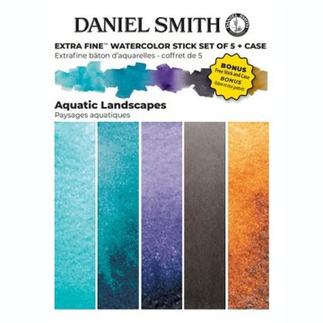 DANIEL SMITH WATERCOLOUR STICK AQUATIC LANDSCAPE SET 5 ACQUERELLI IN STICK