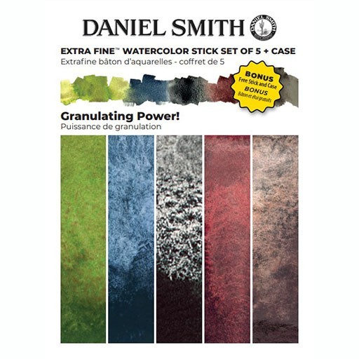 DANIEL SMITH WATERCOLOR STICK GRANULATING POWER SET MIT 5 AQUARELLSTICKS