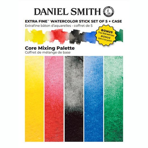 DANIEL SMITH WATERCOLOR STICK SET CORE MIXING PALETTE MIT 5 AQUARELLSTICKS