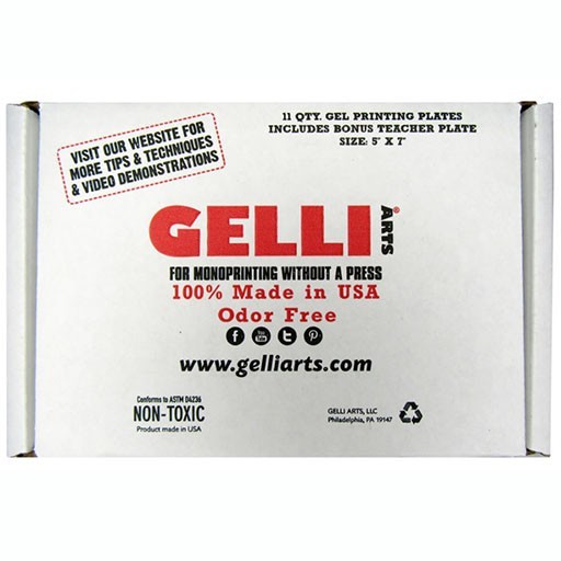 GELLI ARTS CLASS PACK 11 RECHTECKIGE DRUCKPLATTEN