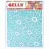 GELLI ARTS FLOWER STENCIL - SCHABLONE BLUMEN