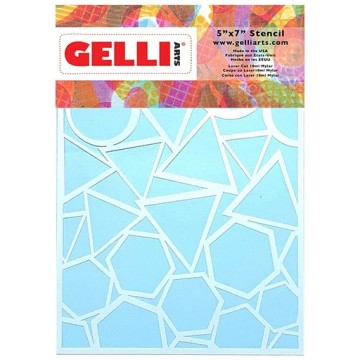 GELLI ARTS GEO STENCIL - STENCIL CON MOTIVI GEOMETRICI PER STAMPA