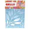 GELLI ARTS LEAVES & SCRIPT STENCIL - SCHABLONE BLÄTTER UND TEXT