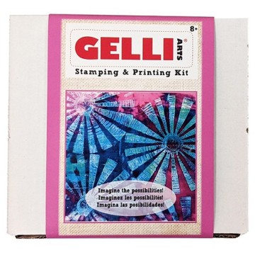 GELLI ARTS STAMPING AND PRINTING KIT - SET PER TIMBRI E STAMPA