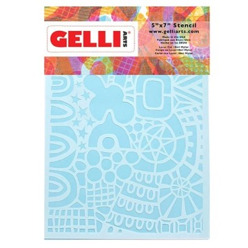 GELLI ARTS WONDERLAND STENCIL - STENCIL DI PAESE DELLE MERAVIGLIE PER STAMPA