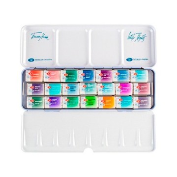 WHITE NIGHTS SET GRANULATING - SCATOLA METALLO ACQUERELLI 21 GODET