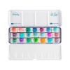 WHITE NIGHTS WATERCOLOUR METAL BOX SET OF 21 PANS GRANULATION COLOURS