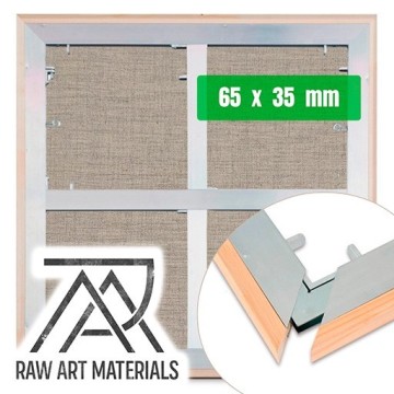 ARTEMIRANDA TELAIO INFINITY 65 X 35 MM POLICOTONE GRANA FINE RAW SERIE 800 PER OLIO E ACRILICO