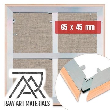 ARTEMIRANDA TELAIO INFINITY 65 X 45 MM POLICOTONE GRANA FINE RAW SERIE 800 PER OLIO E ACRILICO