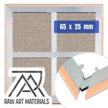 ARTEMIRANDA TELAIO INFINITY 65 X 25 MM LINO GRANA FINE RAW SERIE 1200 PER OLIO E ACRILICO