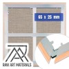 BASTIDOR ARTEMIRANDA INFINITY 65 X 25 MM CON POLIALGODÓN EXTRAFINO RAW SERIE 1000 PARA ÓLEO Y ACRÍLICO