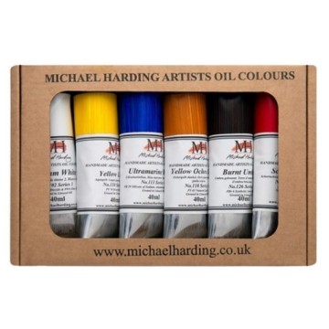 MICHAEL HARDING OIL PAINT INTRODUCTORY SET - 6 COLORI AD OLIO INTRODUTTIVO DA 40 ML