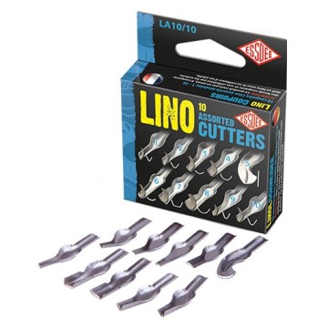 ESSDEE ASSORTIMENTO DI 10 SGORBIE PER INCISIONE