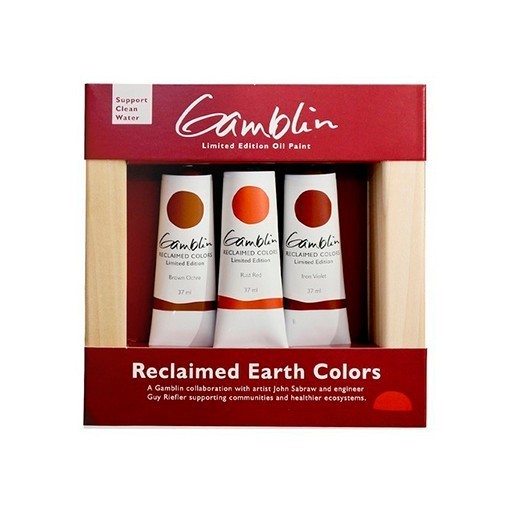 GAMBLIN RECLAIMED EARTH COLORS SET 3 ÓLEOS 37 ML EDICIÓN LIMITADA