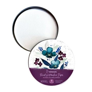HAHNEMÜHLE ROUND WATERCOLOUR PAPER - CARTA TONDA PER ACQUERELLO 100% COTONE 300 G