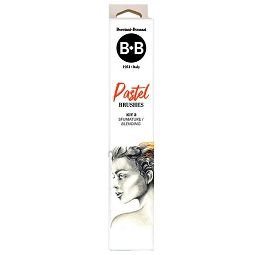 BORCIANI E BONAZZI KIT 2 PASTEL BRUSHES FOR BLENDING