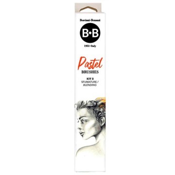 BORCIANI E BONAZZI PASTEL BRUSHES KIT 2 BLENDING - PENNELLI PASTELLO PER SFUMATURA