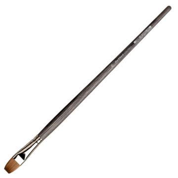 DA VINCI COLINEO PENNELLO PIATTO FIBRA SINTETICA KOLINSKY MANICO LUNGO SERIE 1821