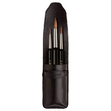 DA VINCI SET MAESTRO TRAVEL BRUSH - PENNELLI DA VIAGGIO MARTORA KOLINSKY + ASTUCCIO SERIE 5382-1503