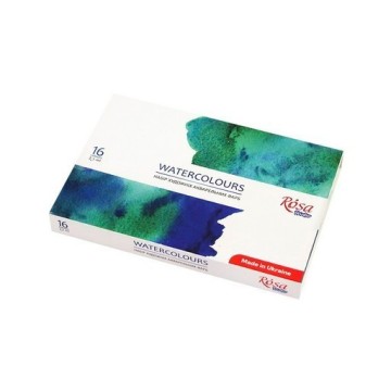 ROSA STUDIO AQUARELLSET IM KARTONETUI 16 NÄPFCHEN
