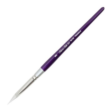 SILVER BRUSH SILVER SILK PENNELLO TRIANGOLARE FIBRA SINTETICA MANICO CORTO SERIE 8815S