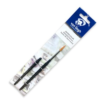 VAN GOGH SET 2 PENNELLI TASCABILI TONDI FIBRA TORAY ORO SERIE 191