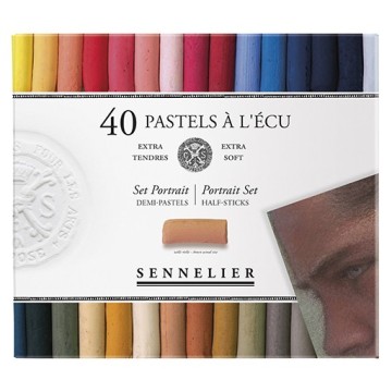 SENNELIER PASTELS À L'ÉCU SET RITRATTO 40 MEZZI PASTELLI
