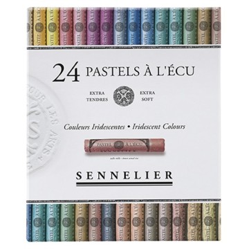 SENNELIER PASTELS À L'ÉCU SET COLORI IRIDESCENTI 24 PASTELLI