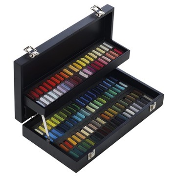 SENNELIER PASTELS À L'ÉCU SET UNIVERSALE SCATOLA LEGNO 120 MEZZI PASTELLI